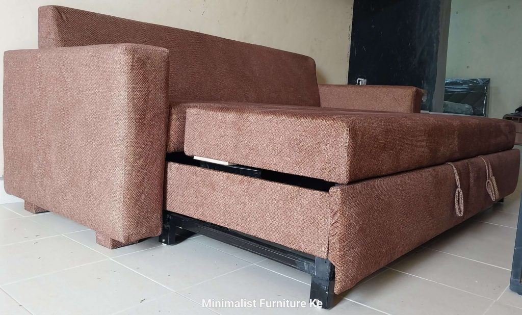 A brown 4by6 Sofabed by Minimalist Furniture