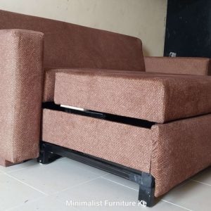 A brown 4by6 Sofabed by Minimalist Furniture