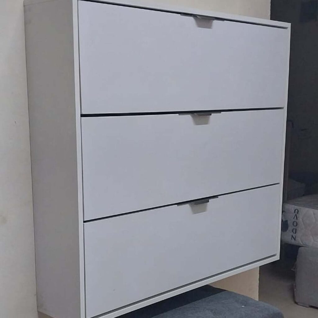 24‑Pair Bucket Flip Shoe Rack – With Decor, No Drawers